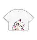 Pixel Kitty Crop Tee