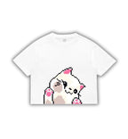 Pixel Kitty Crop Tee