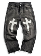 Cross Grain Baggy Jeans