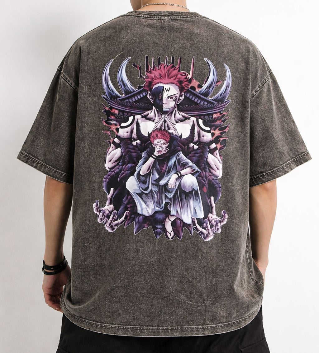 Sakuna Reign Acid Wash Tee