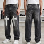 Cross Grain Baggy Jeans