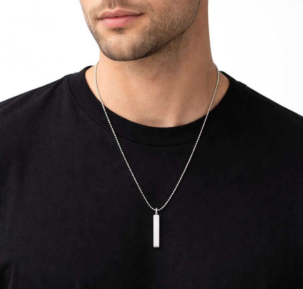 Silver Edge Pendant